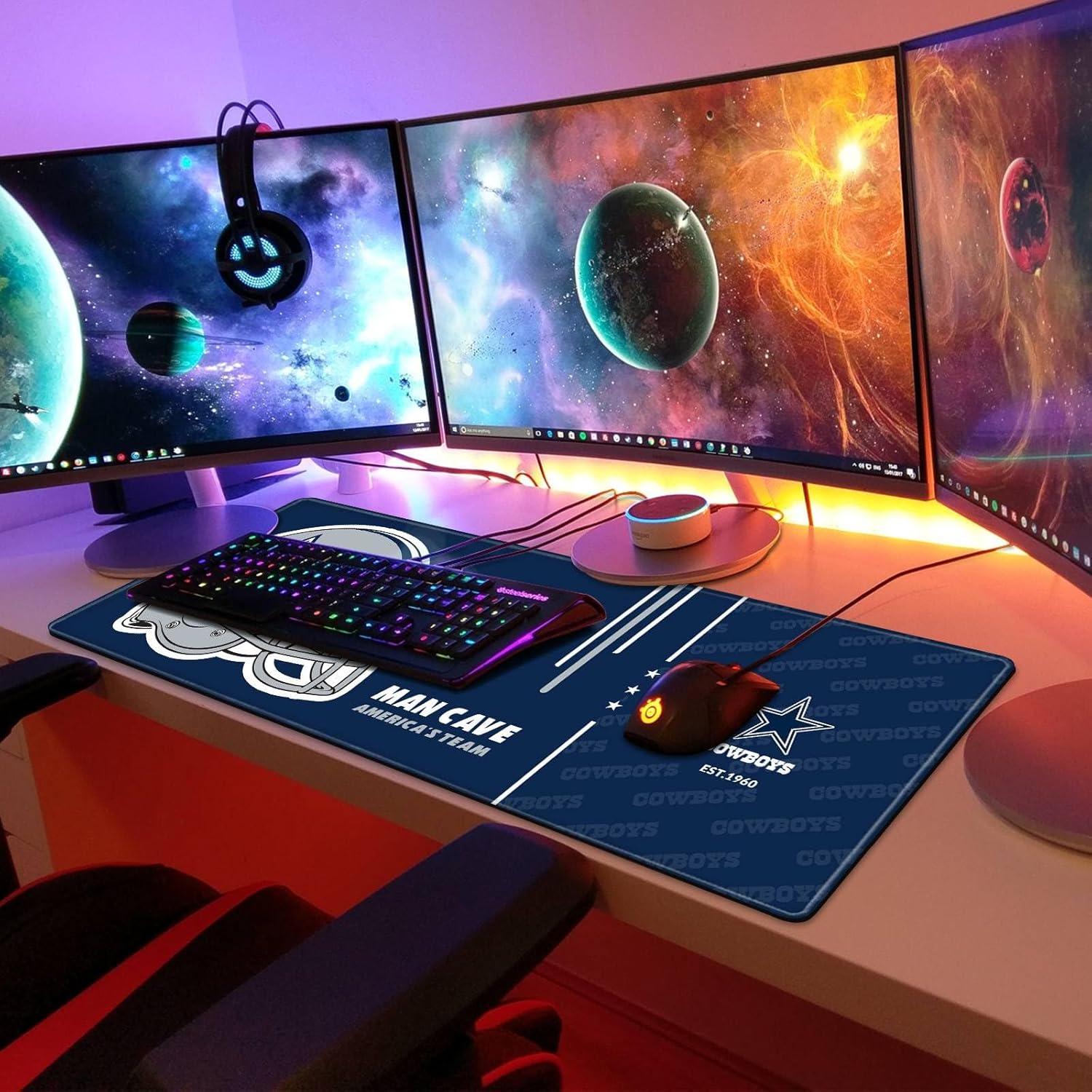 Alfombrilla de Ratón Grande AYYQHC 80x30 cm Bordes Cosidos