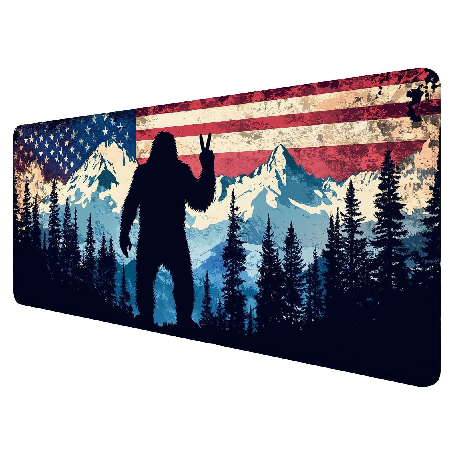 Alfombrilla de escritorio HZWFZB Bigfoot 80x30cm antideslizante