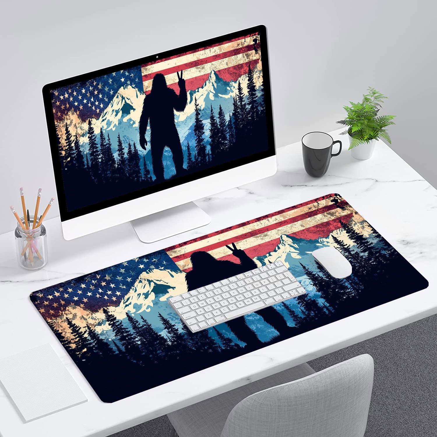 Alfombrilla de escritorio HZWFZB Bigfoot 80x30cm antideslizante