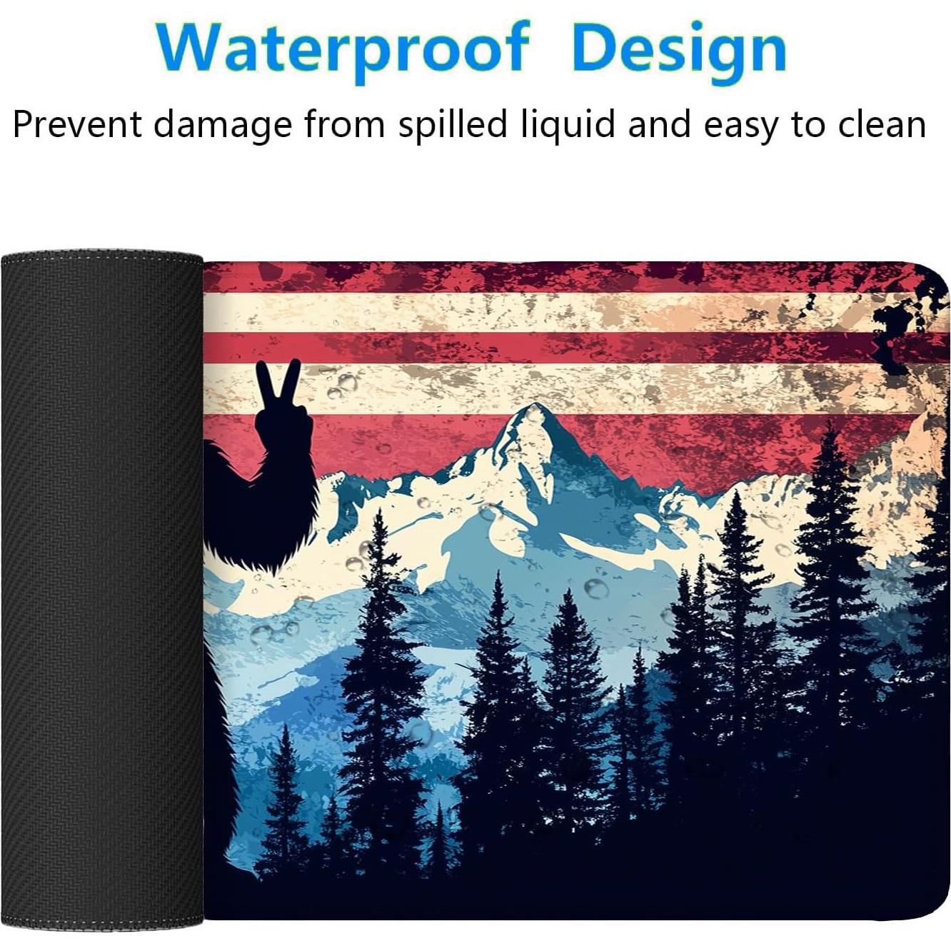 Alfombrilla de escritorio HZWFZB Bigfoot 80x30cm antideslizante