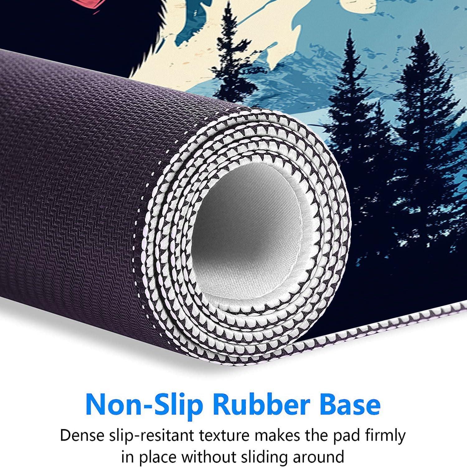 Alfombrilla de escritorio HZWFZB Bigfoot 80x30cm antideslizante