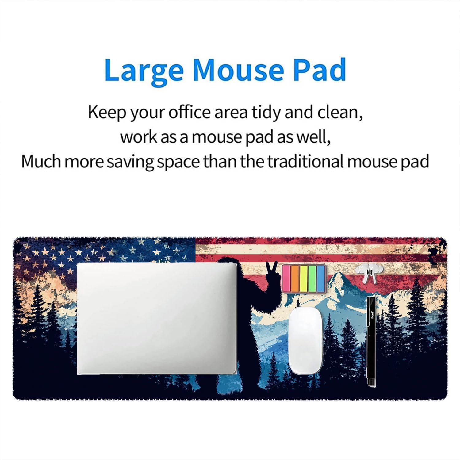 Alfombrilla de escritorio HZWFZB Bigfoot 80x30cm antideslizante