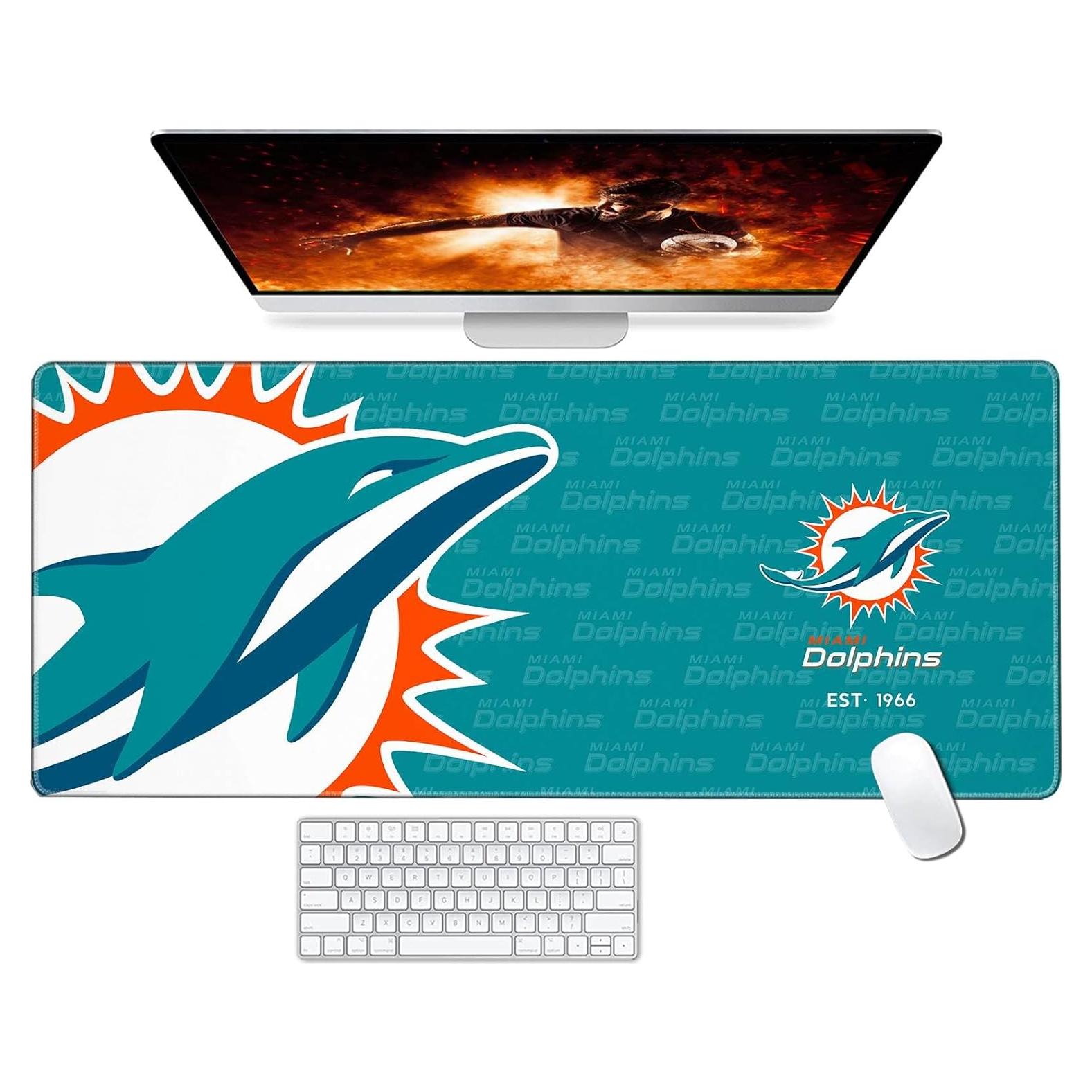 Alfombrilla de Ratón Grande Malogtan 800mm x 300mm Verde Fútbol