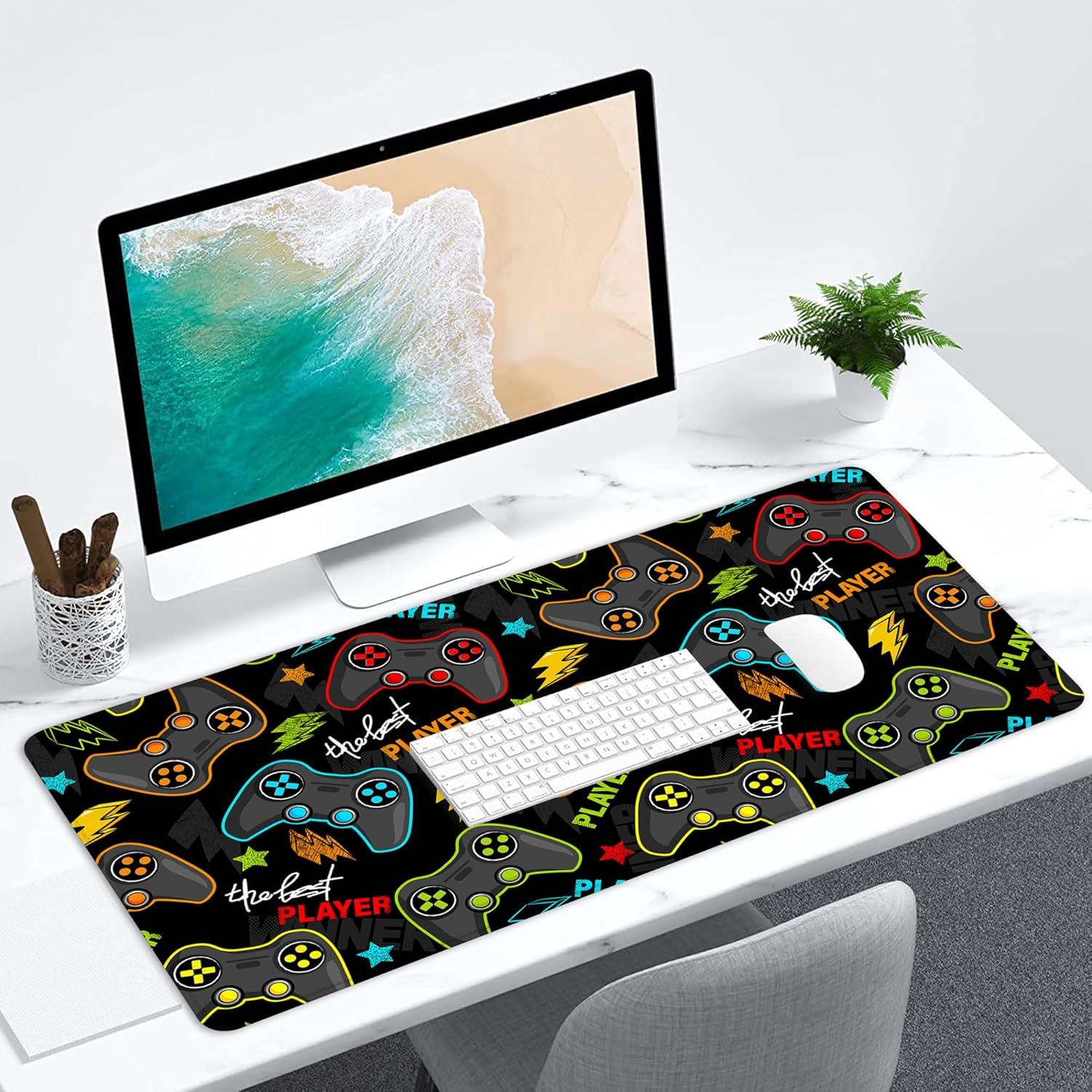 Alfombrilla de Ratón AOWULA Ampliada 80x40cm Antideslizante