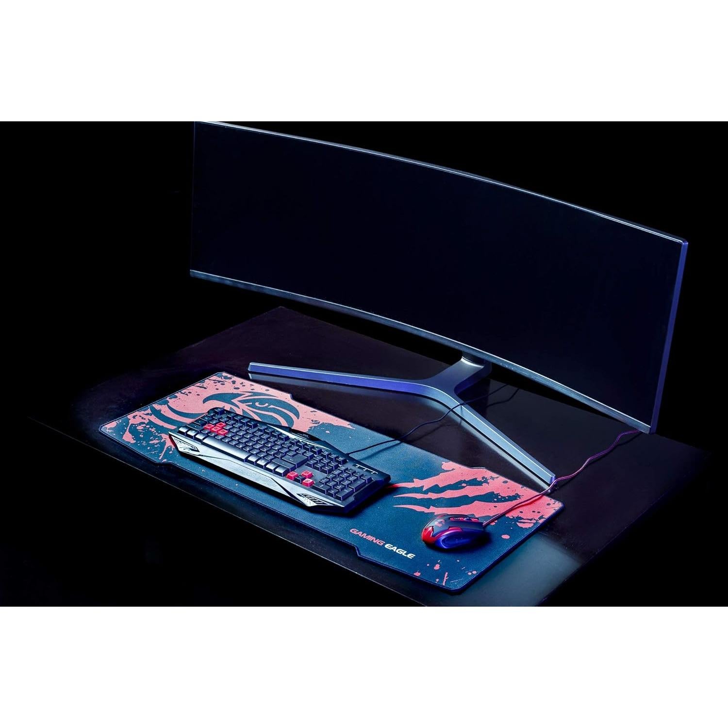 Alfombrilla de Ratón Grande GamingEagle 92x40 cm Antideslizante