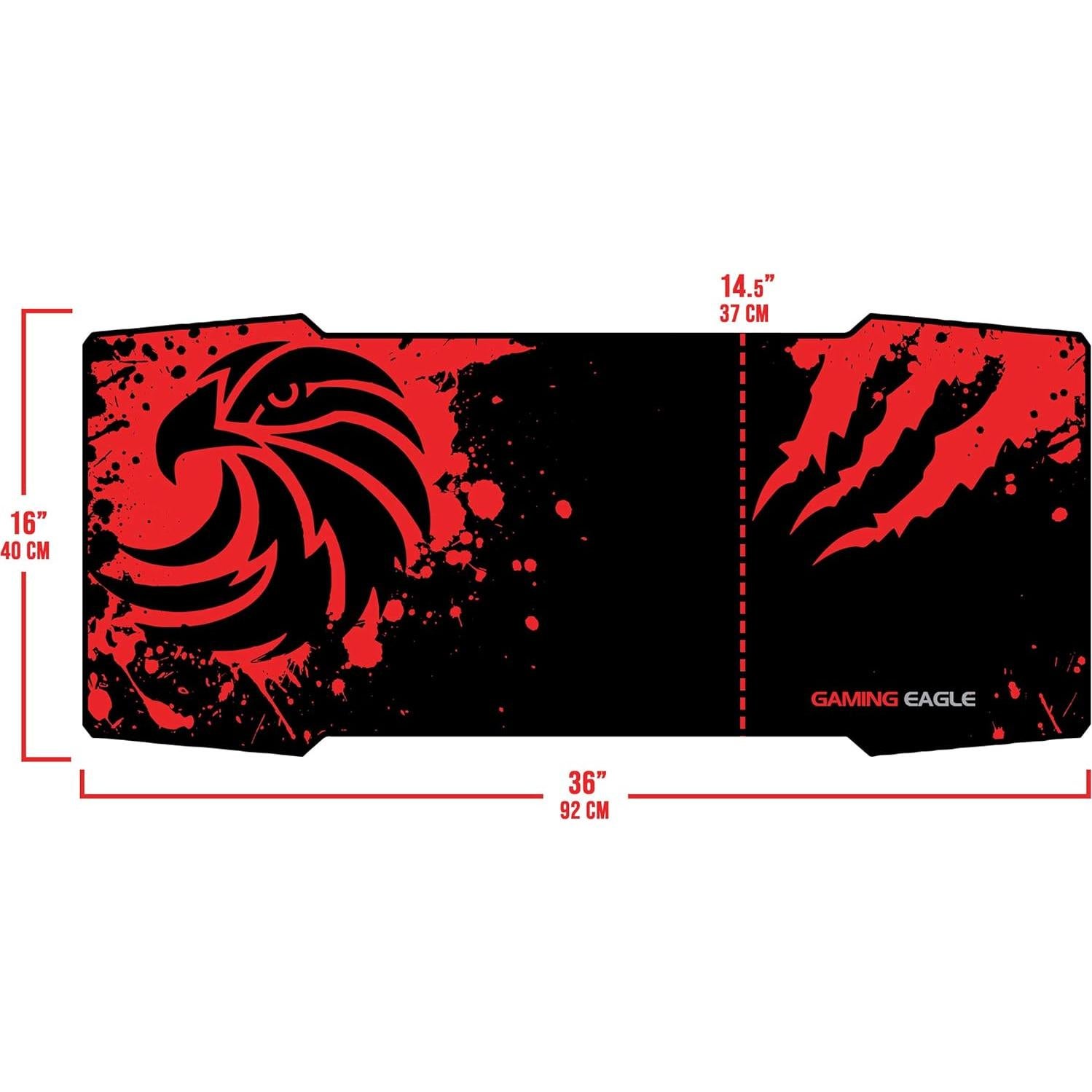 Alfombrilla de Ratón Grande GamingEagle 92x40 cm Antideslizante