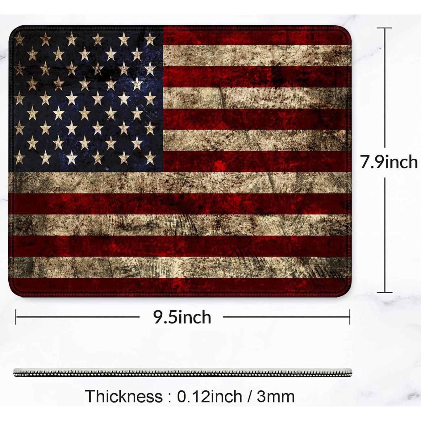 Alfombrilla de Ratón WTJGHY Antideslizante Bandera Americana 240x200mm