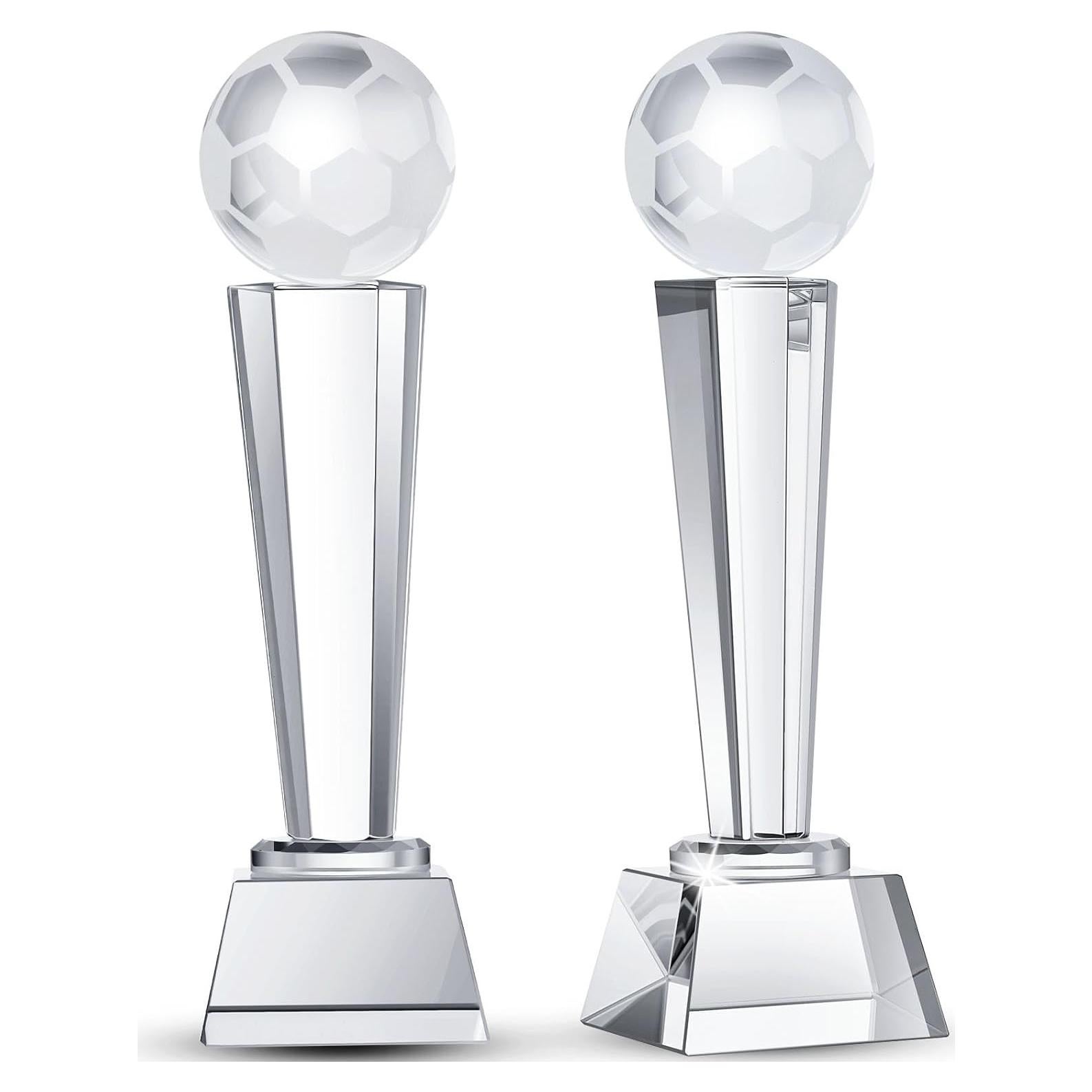 Trofeo de Cristal Meooeck 23x7 cm con Caja de Regalo - 2 Pcs