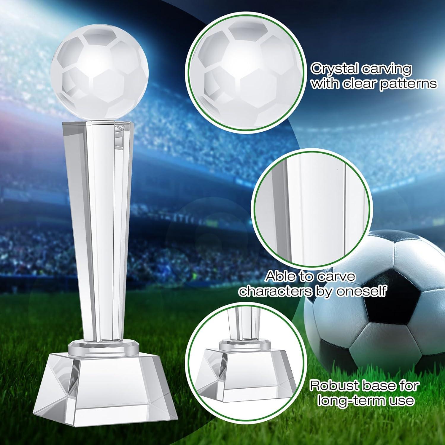 Trofeo de Cristal Meooeck 23x7 cm con Caja de Regalo - 2 Pcs