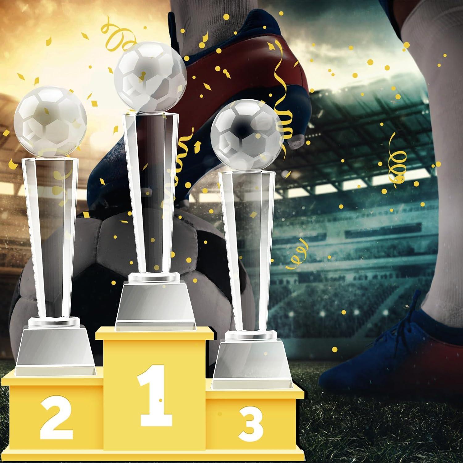 Trofeo de Cristal Meooeck 23x7 cm con Caja de Regalo - 2 Pcs