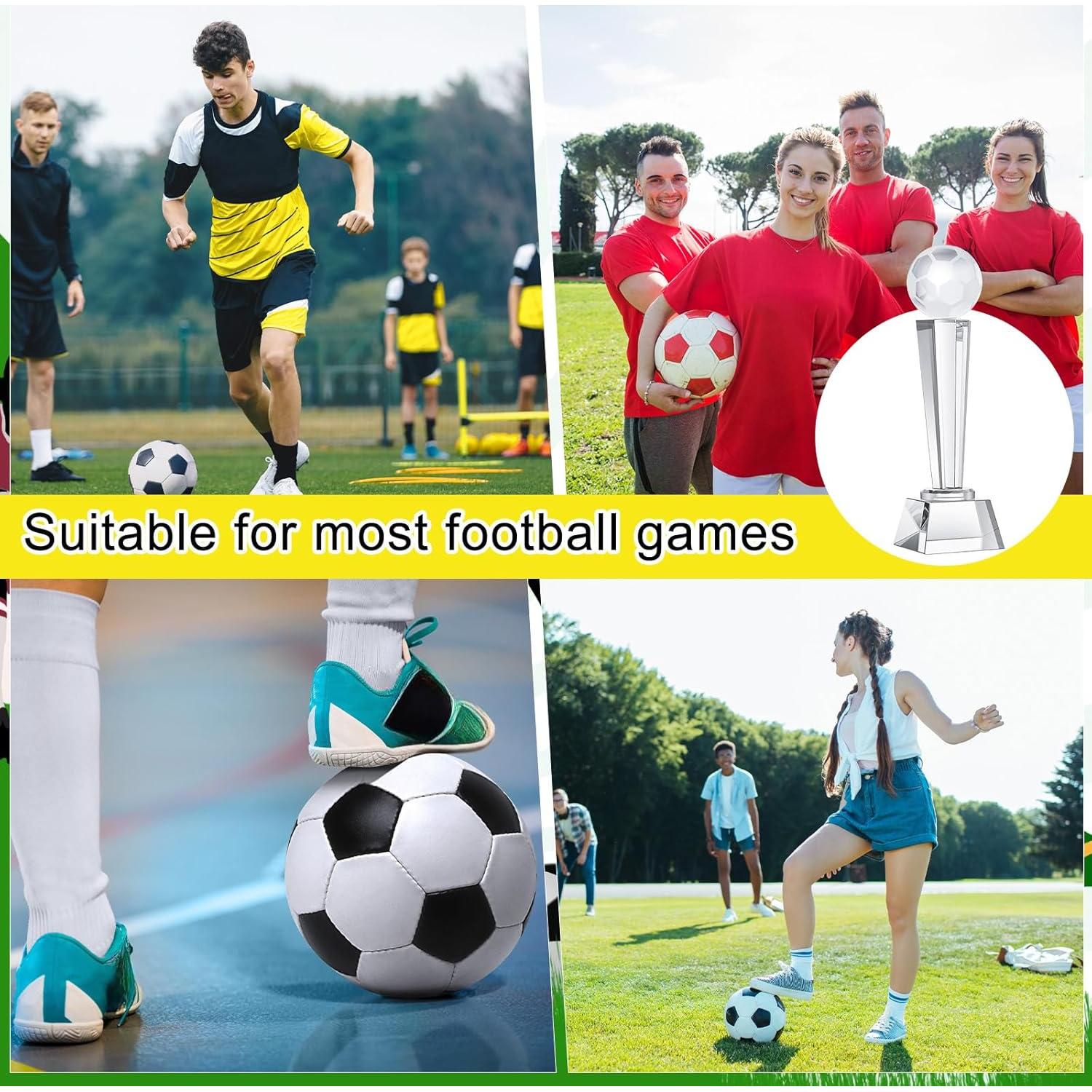 Trofeo de Cristal Meooeck 23x7 cm con Caja de Regalo - 2 Pcs