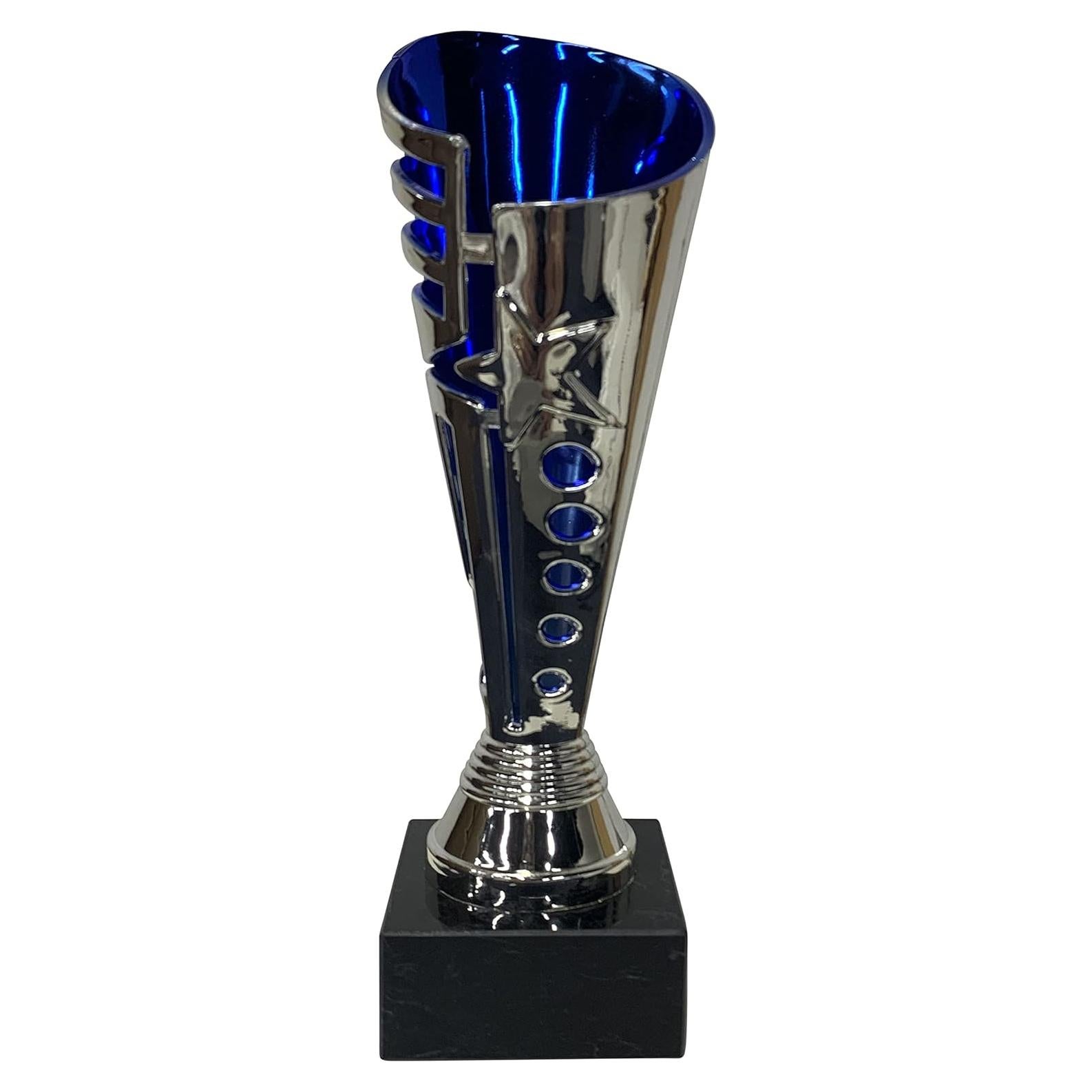 Copa de Trofeo Medallas Express 22.86 cm Plata Azul