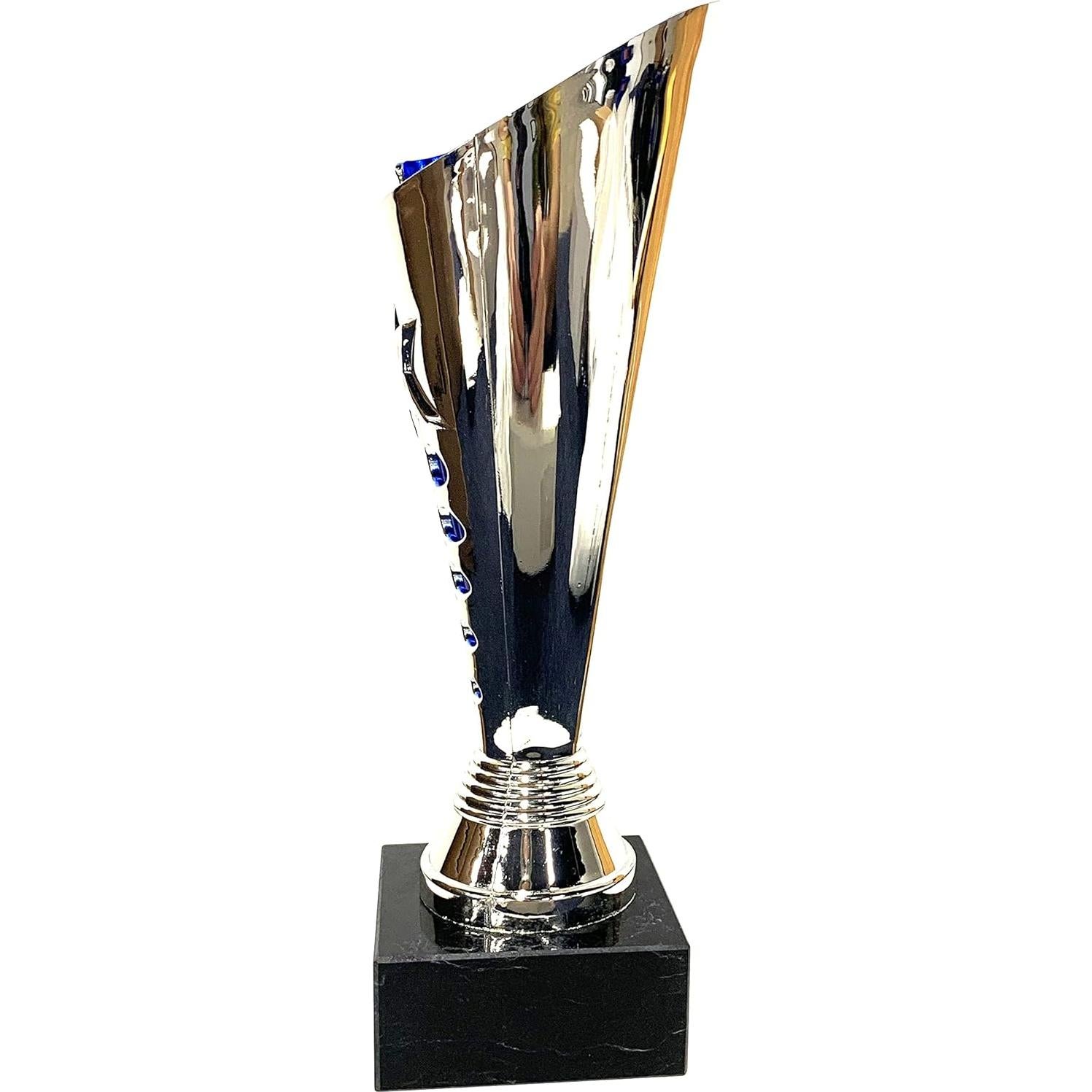 Copa de Trofeo Medallas Express 22.86 cm Plata Azul