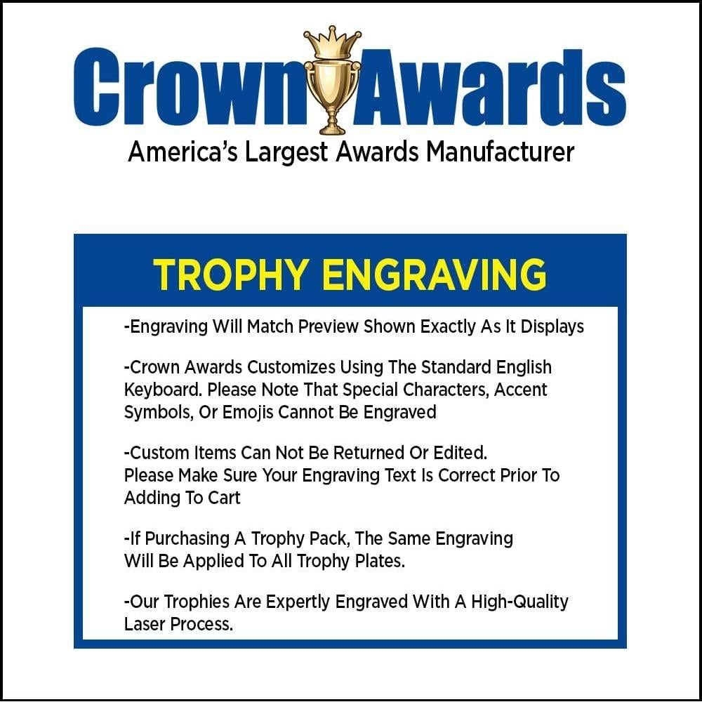 Trofeo de Fútbol Personalizado Crown Awards 18.42 cm