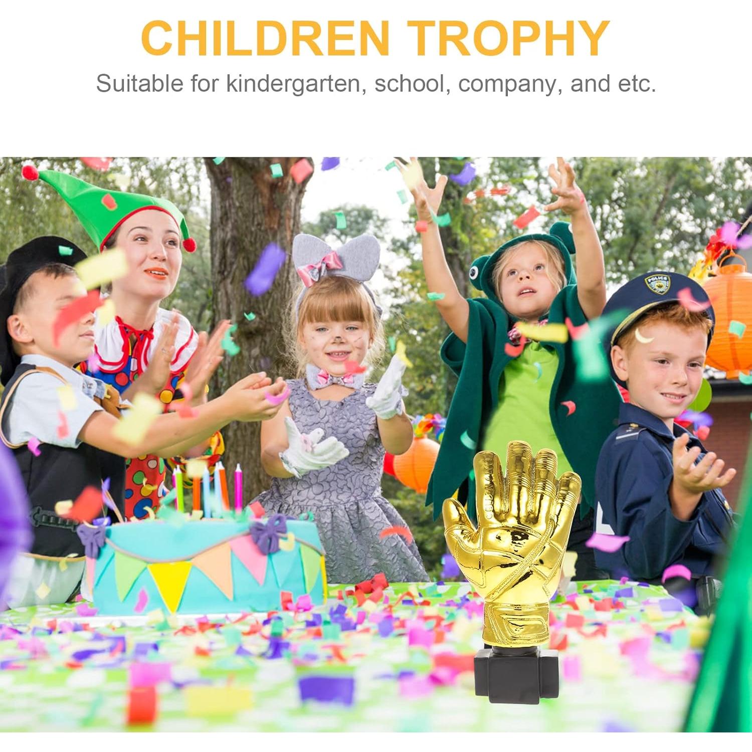 Trofeo Didiseaon de Portero en Forma de Guante Dorado 26.5 cm