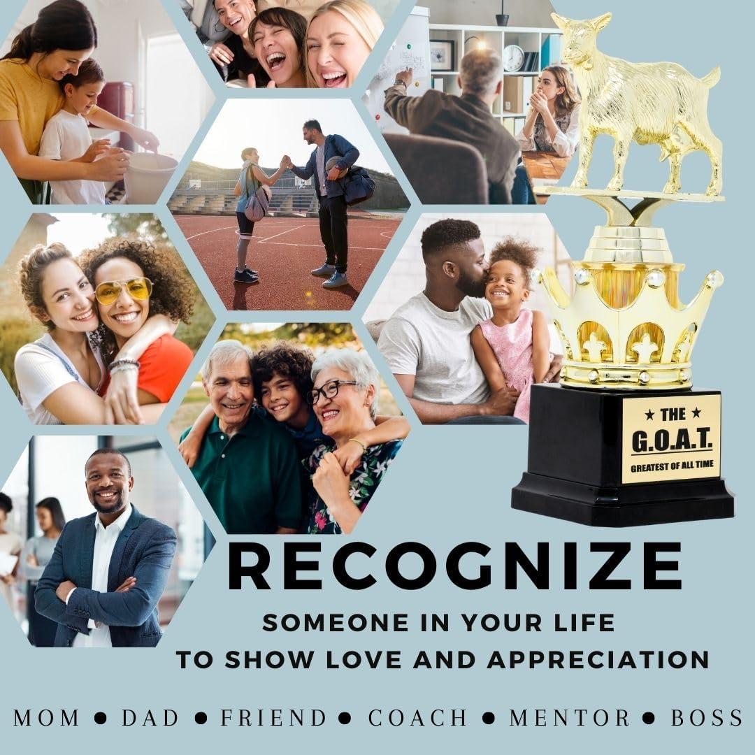 Trofeo Cabra G.O.A.T. Alpha Awards Personalizable 21.6 cm