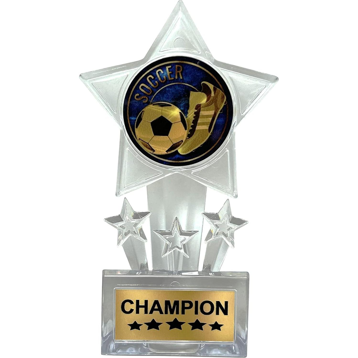 Trofeos de Fútbol Medallas Express 12 Piezas Acrílico 16.5 cm