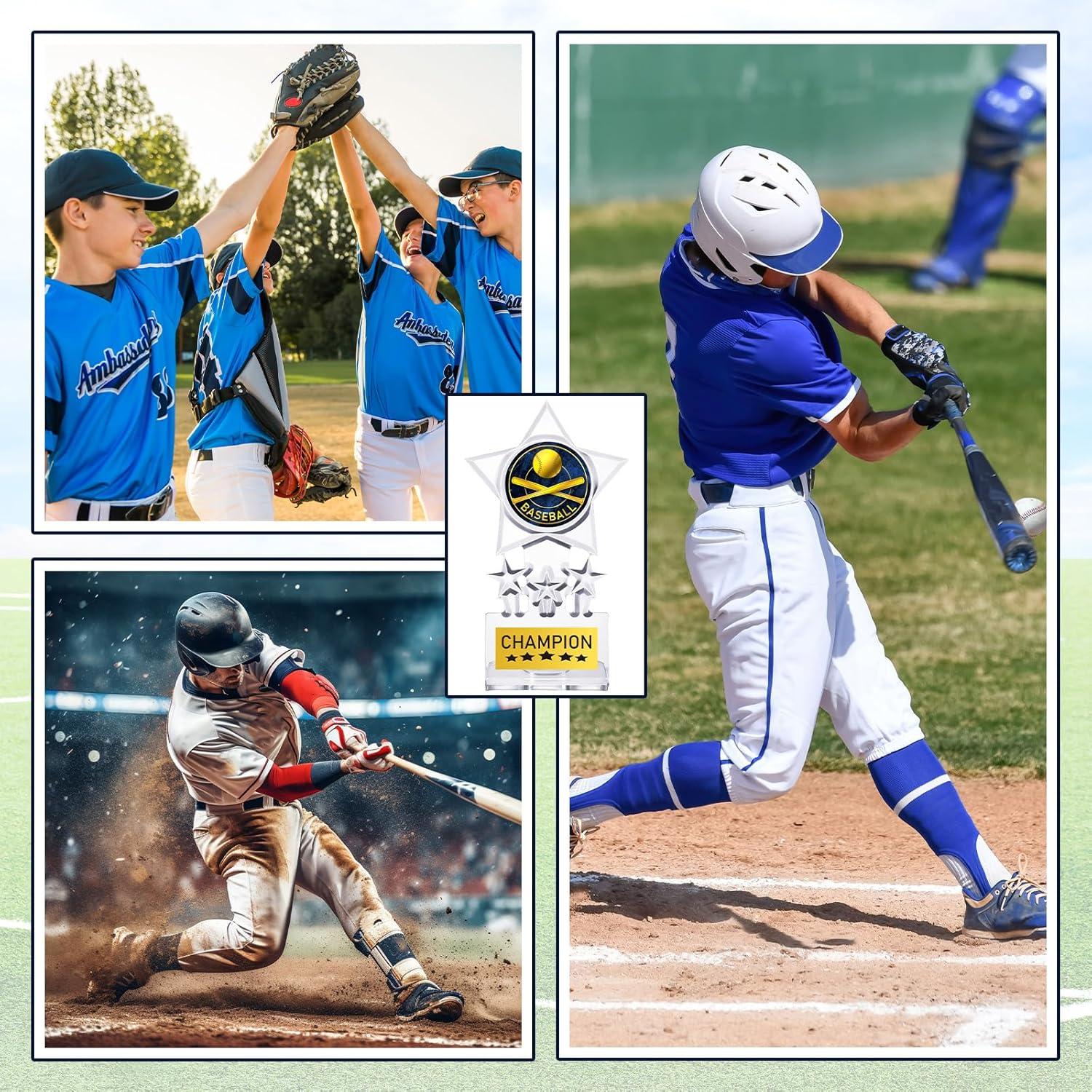 Trofeos de Campeón Tondiamo 12 Pcs Acrílico Béisbol