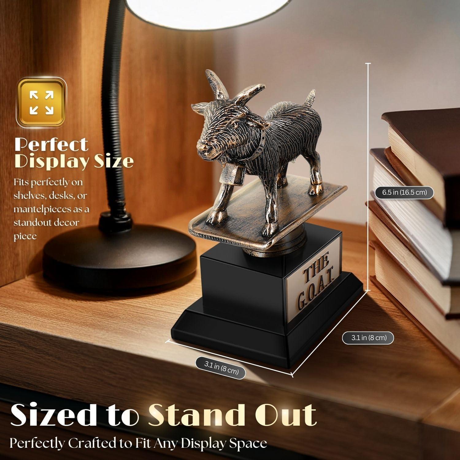 Trofeo Cabra Flexzion GOAT - Reconocimiento Divertido 20.8 cm