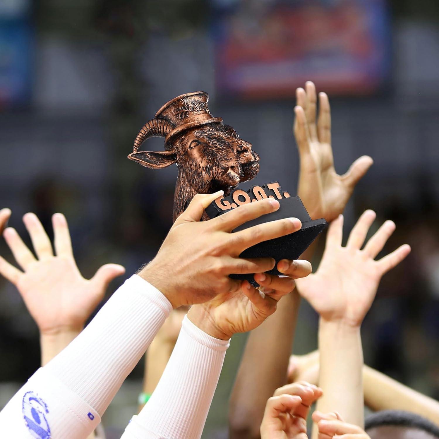 Trofeo de Cabra Zhengmy G.O.A.T. en Resina - Regalo Divertido