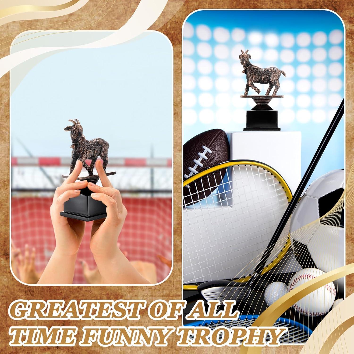 Trofeo de Cabra Zhengmy KX1872 en Resina Color Bronce