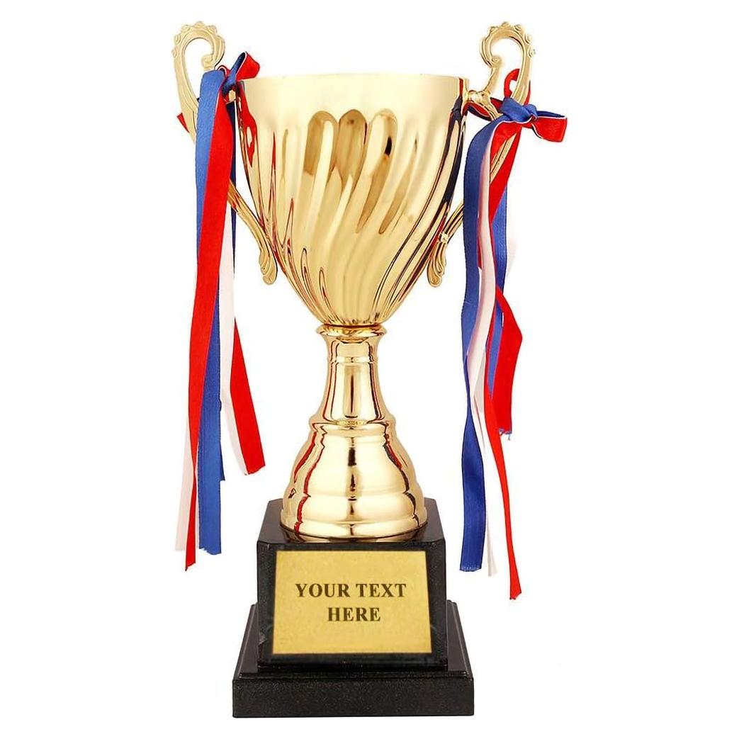 Trofeo de Oro Wrzbest 33.5cm para Fútbol y Competencias