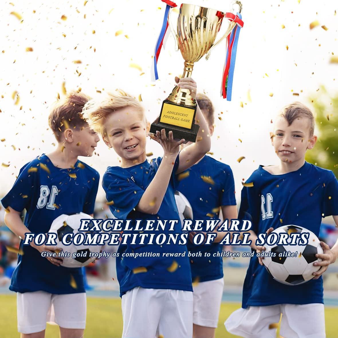 Trofeo de Oro Wrzbest 33.5cm para Fútbol y Competencias