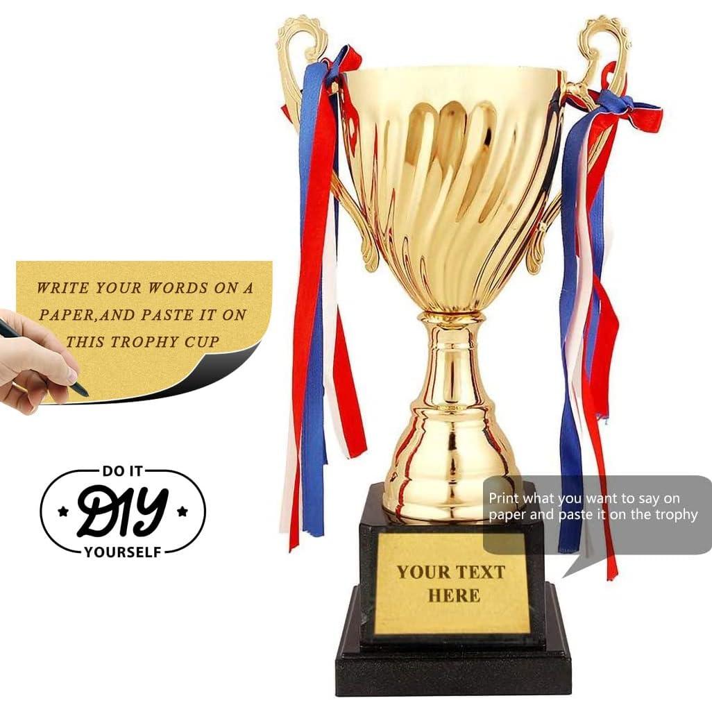 Trofeo de Oro Wrzbest 33.5cm para Fútbol y Competencias