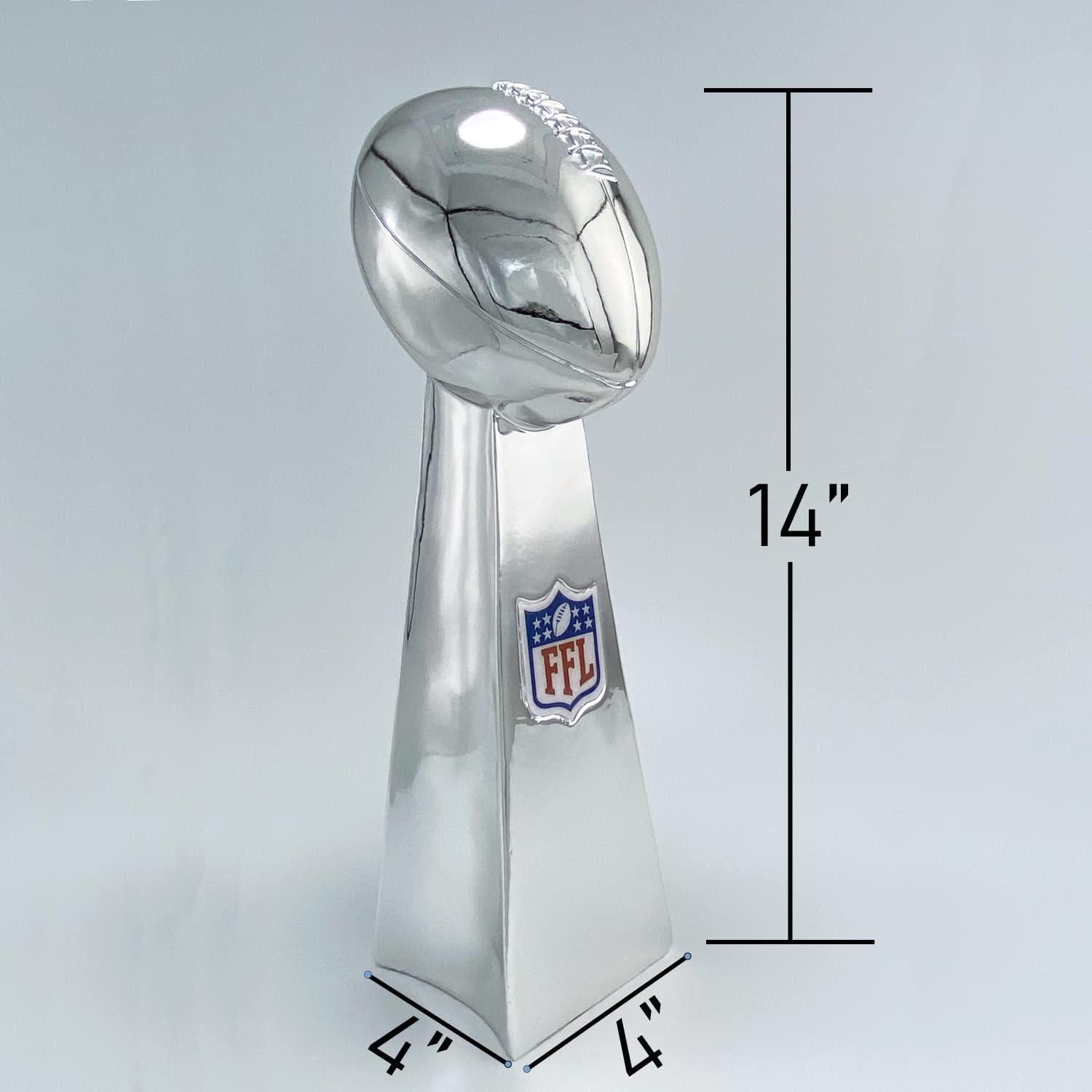 Trofeo de Fútbol Fantasía Sportzday 35.56 CM Plata Duradero