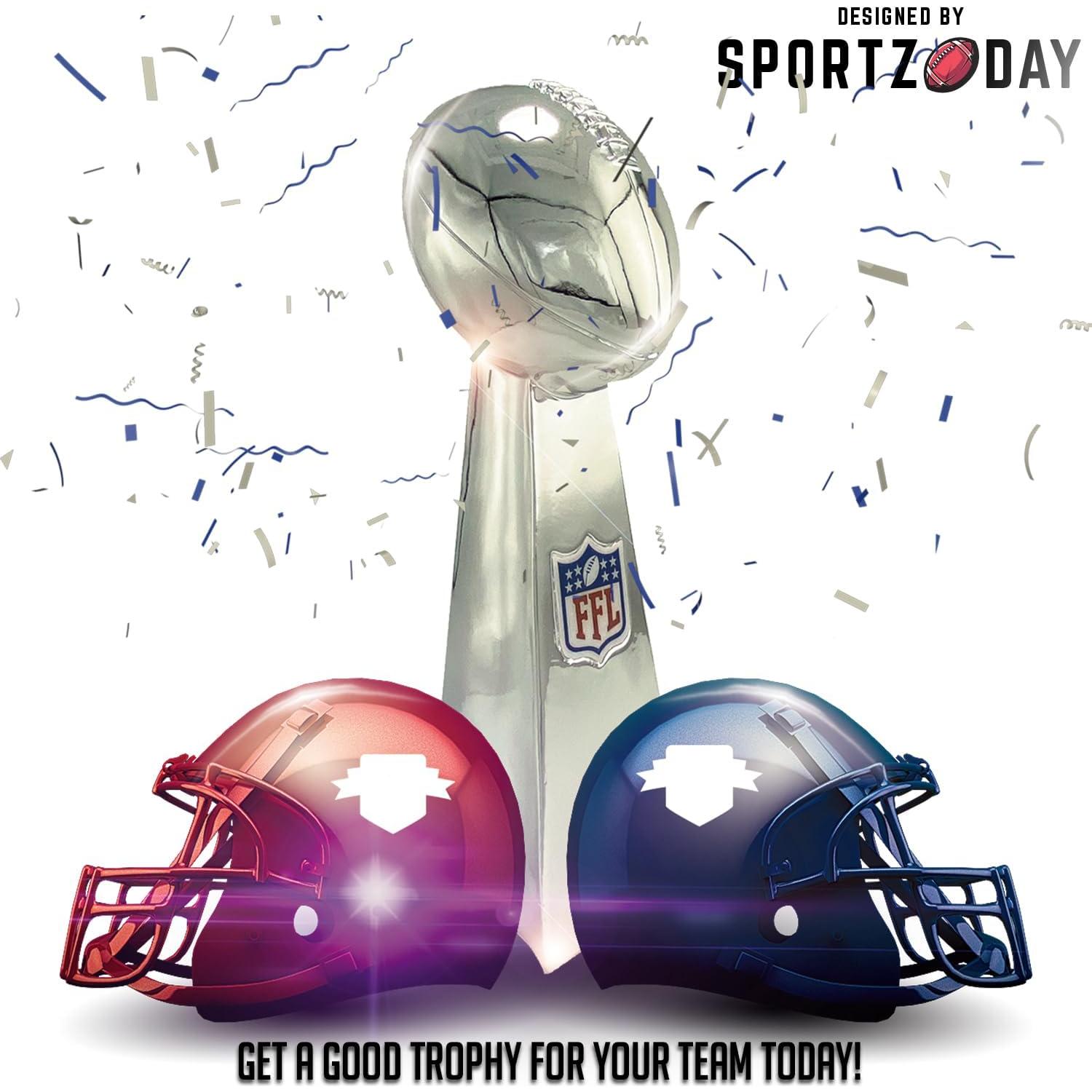 Trofeo de Fútbol Fantasía Sportzday 35.56 CM Plata Duradero