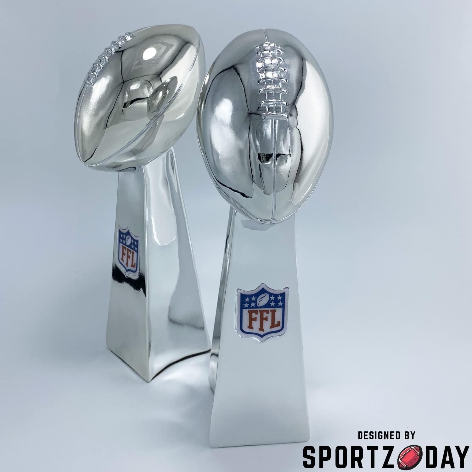 Trofeo de Fútbol Fantasía Sportzday 35.56 CM Plata Duradero