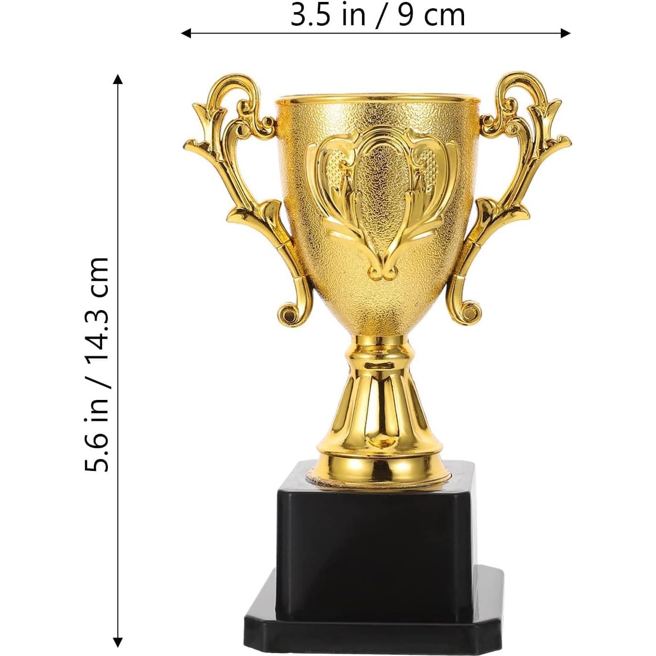 Copa Trofeo de Plástico Dorado Mikily's 12.7 cm para Eventos
