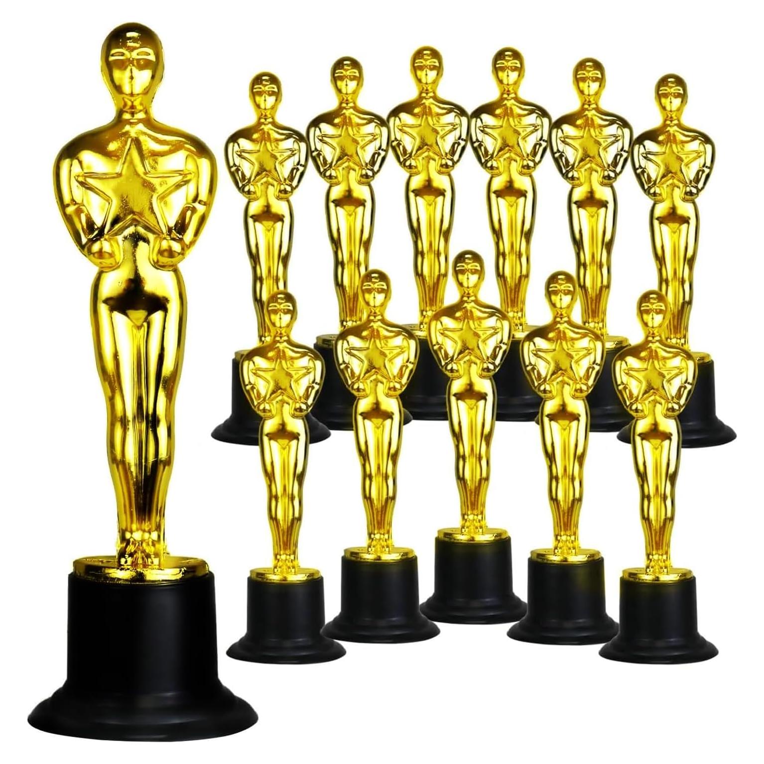 GiftExpress Paquete de 12 Trofeos de Oro 15.24 cm para Premios