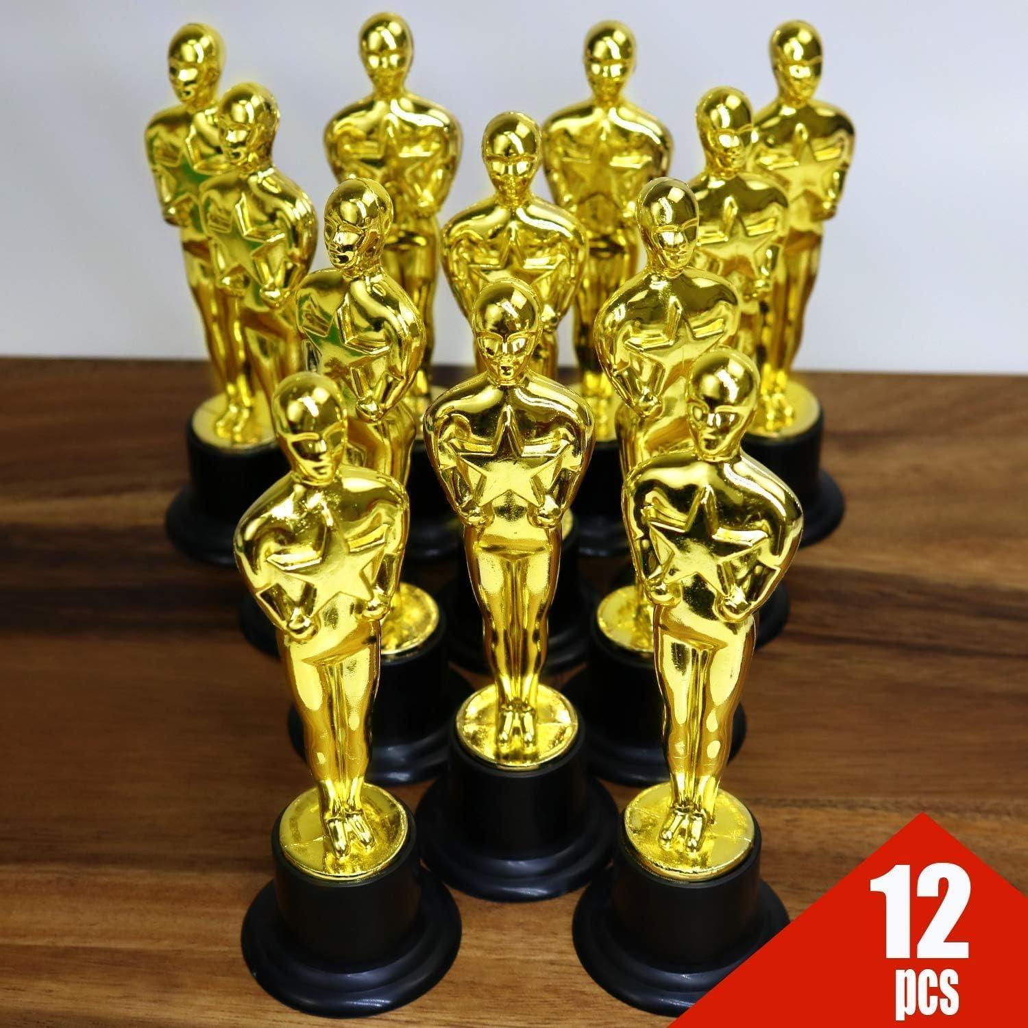 GiftExpress Paquete de 12 Trofeos de Oro 15.24 cm para Premios