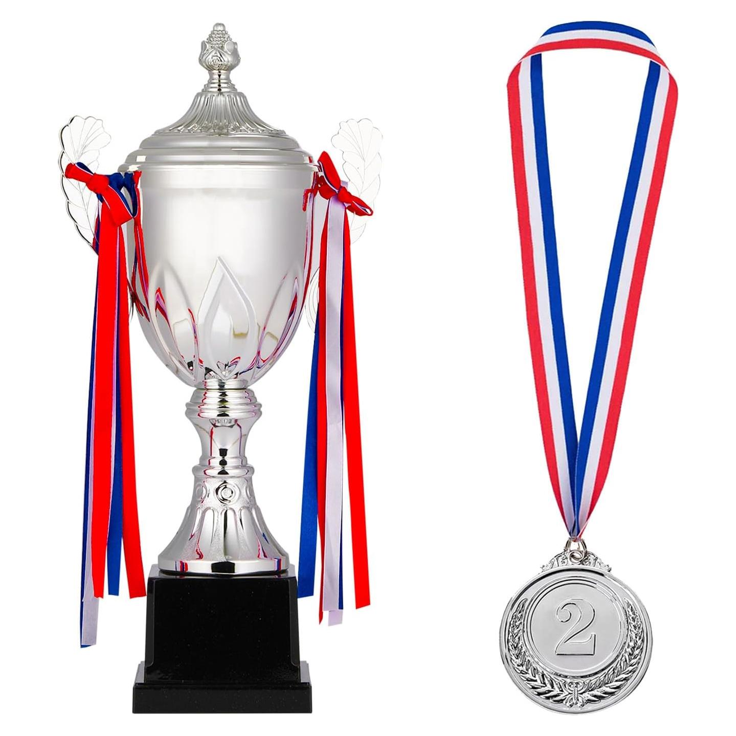 Trofeo y Medalla de Premio Dorhui Plata 41.9 cm para Deportes