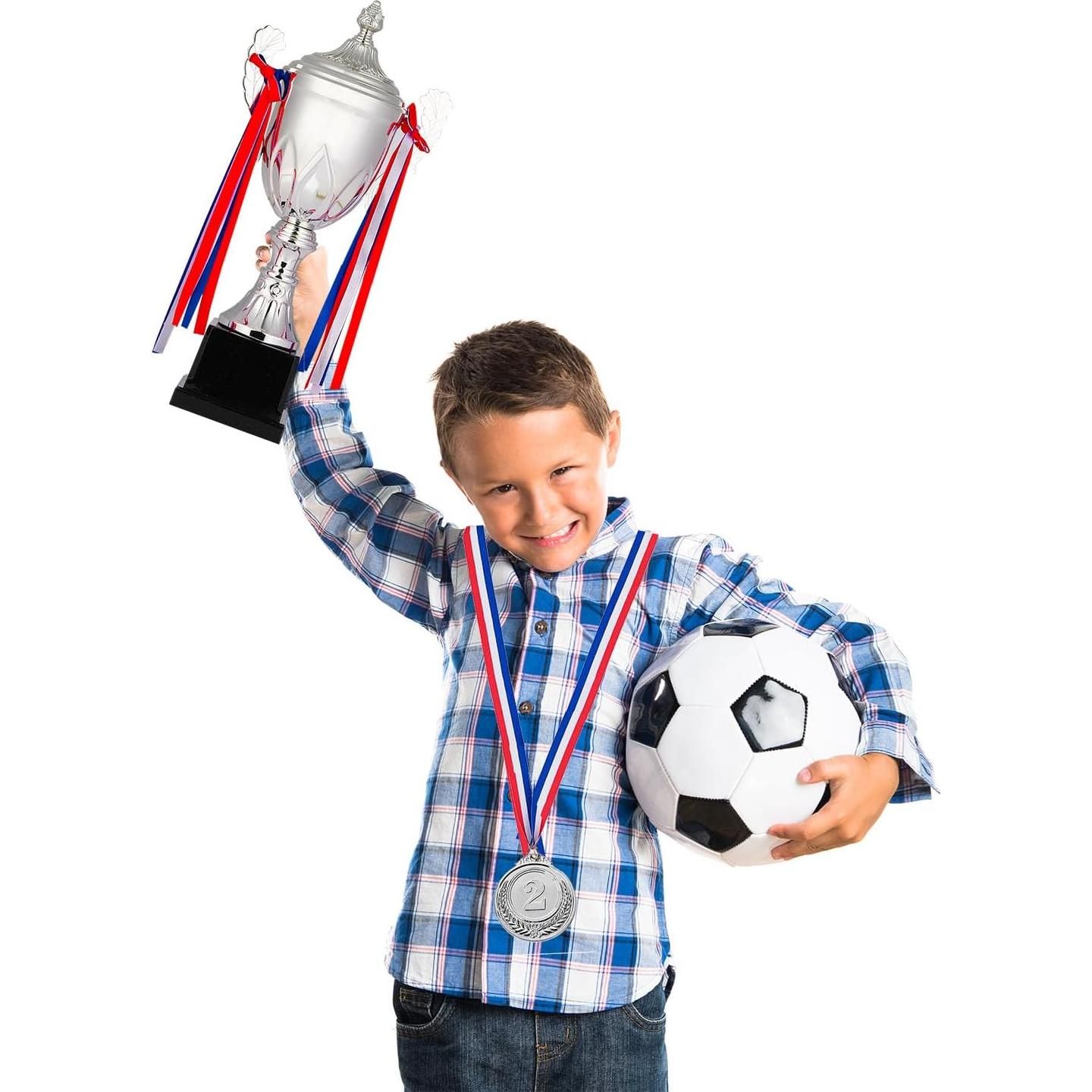 Trofeo y Medalla de Premio Dorhui Plata 41.9 cm para Deportes