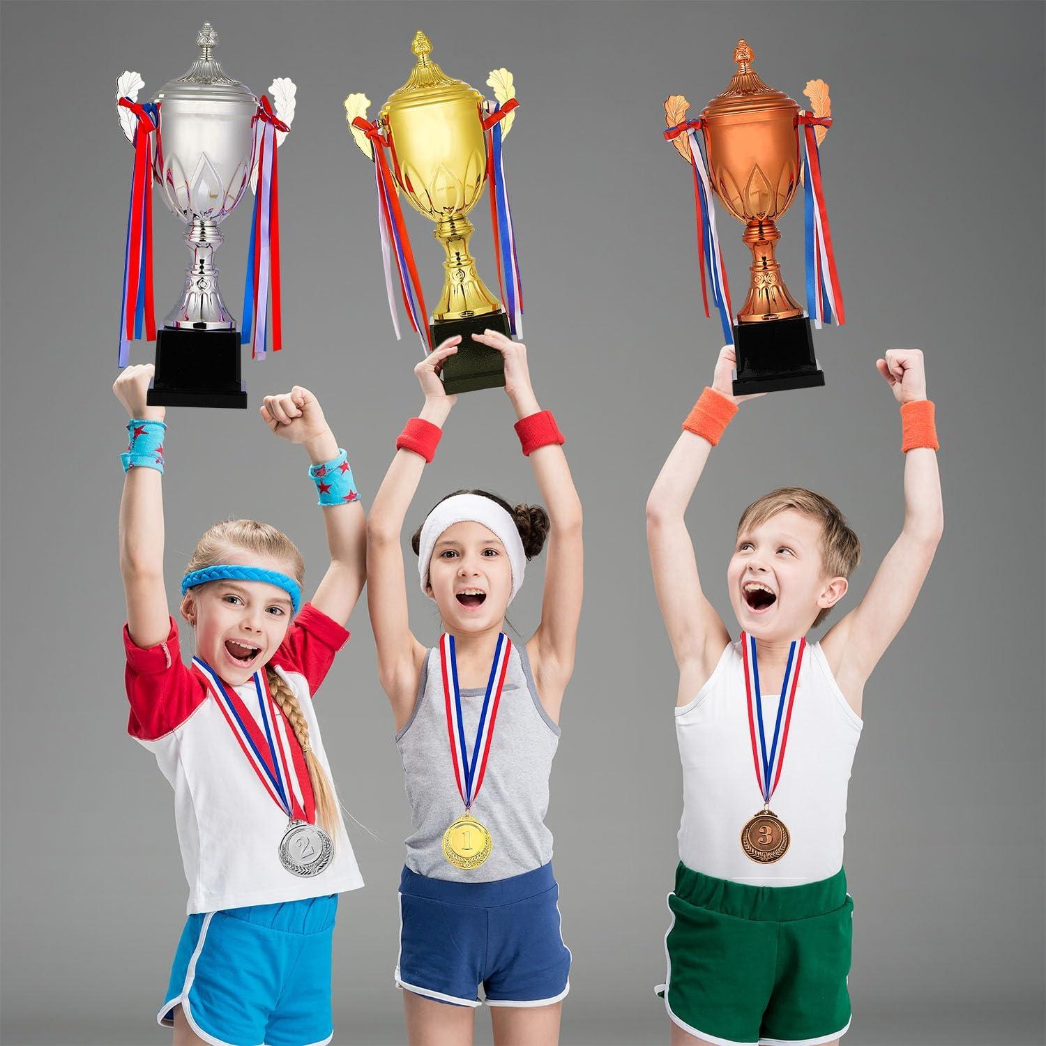 Trofeo y Medalla de Premio Dorhui Plata 41.9 cm para Deportes