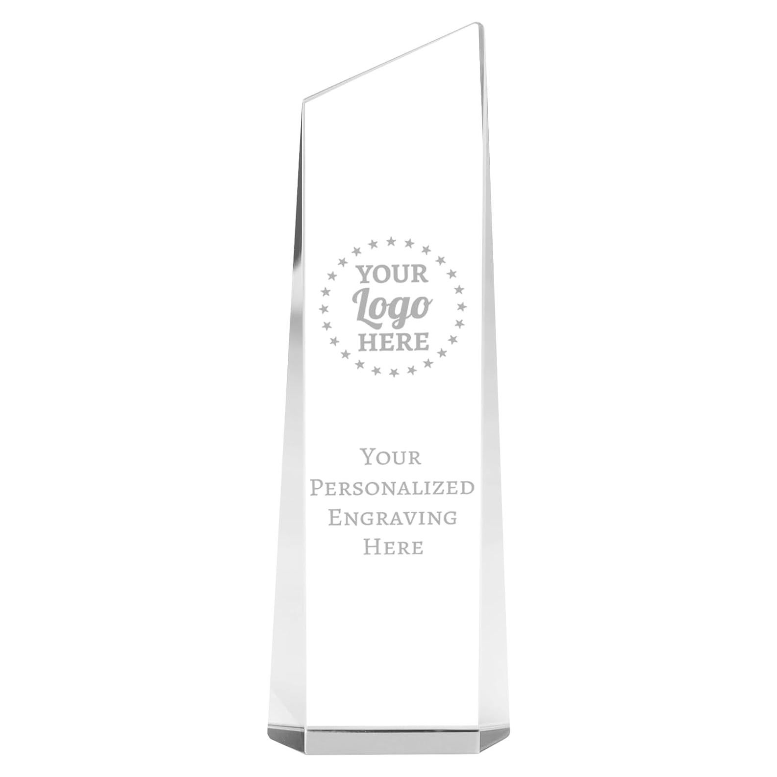 Trofeo de Cristal Personalizado ZALHIN 24.13 cm Grabado