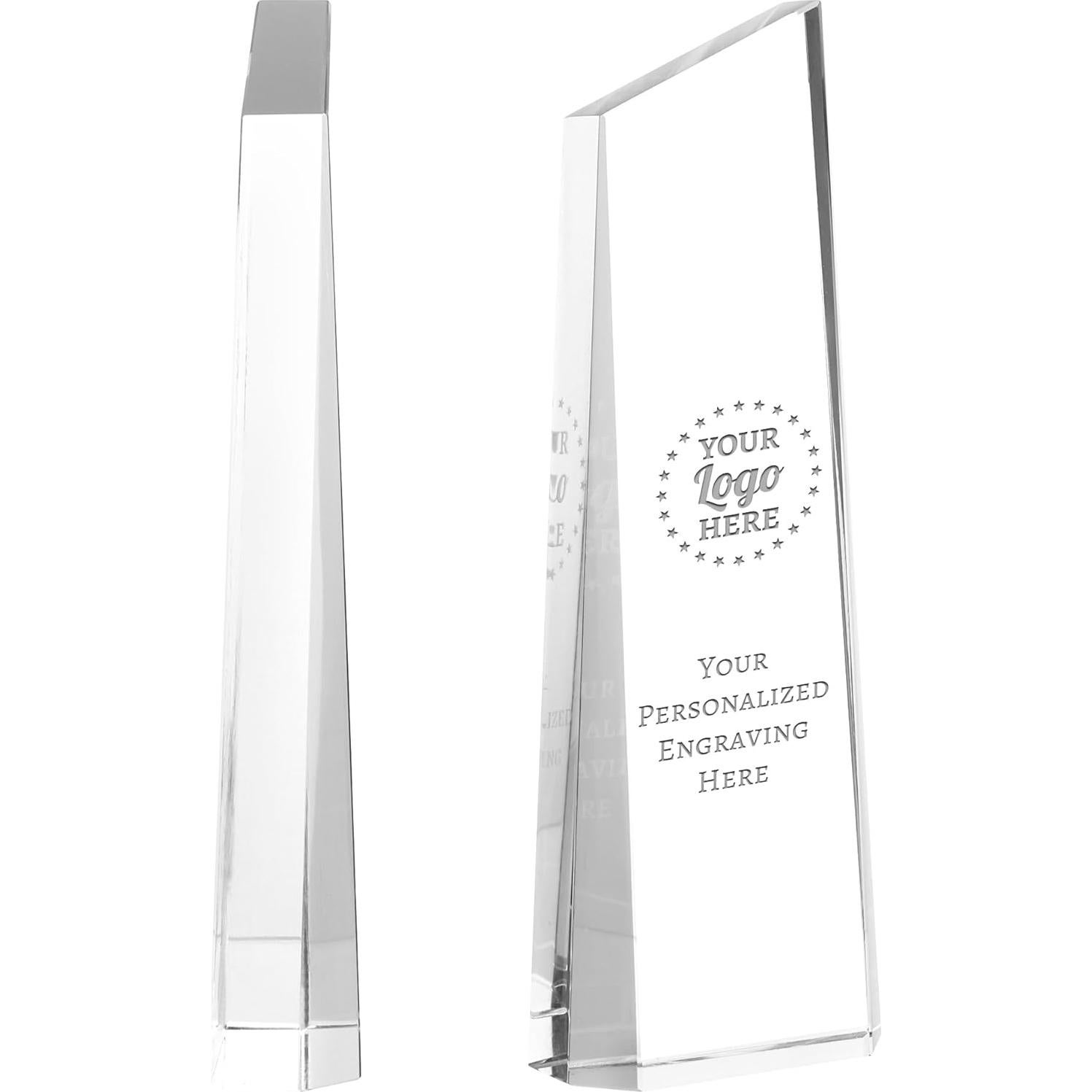 Trofeo de Cristal Personalizado ZALHIN 24.13 cm Grabado