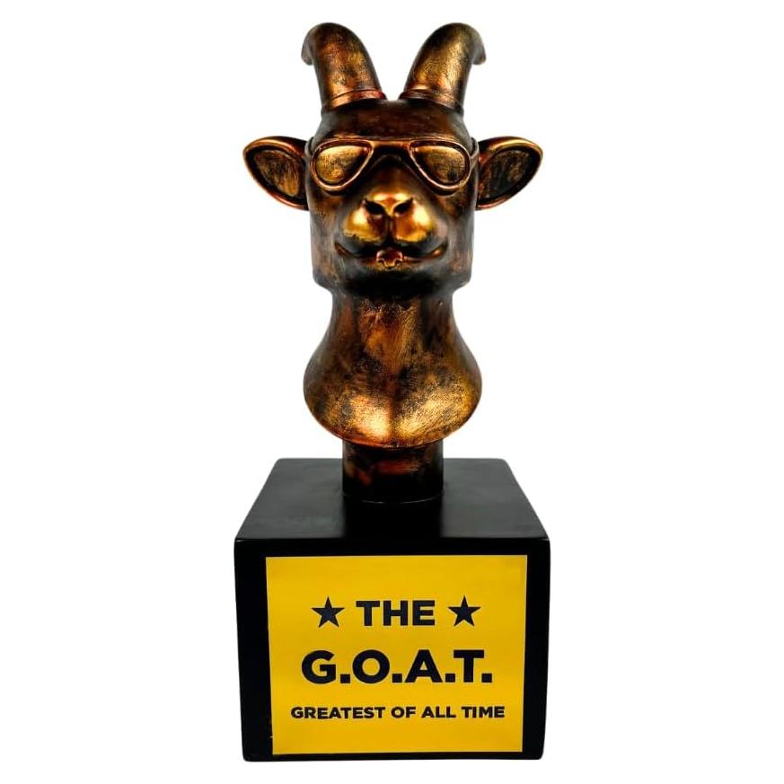 Trofeo Cabra G.O.A.T. Genérico con Placa Grabada - 18 cm