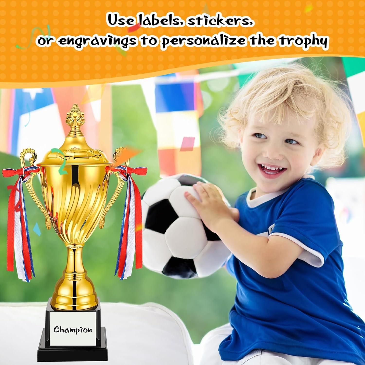 Copa Trofeo Grande Inbagi 35 cm Dorado para Eventos