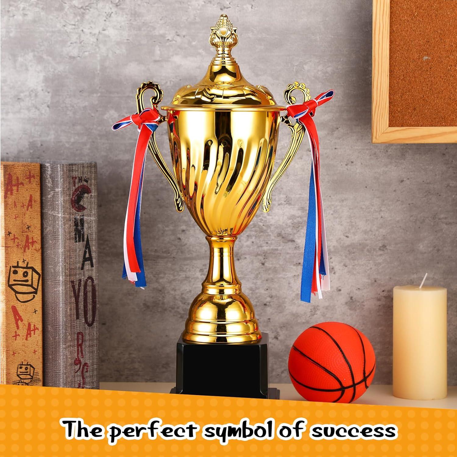 Copa Trofeo Grande Inbagi 35 cm Dorado para Eventos