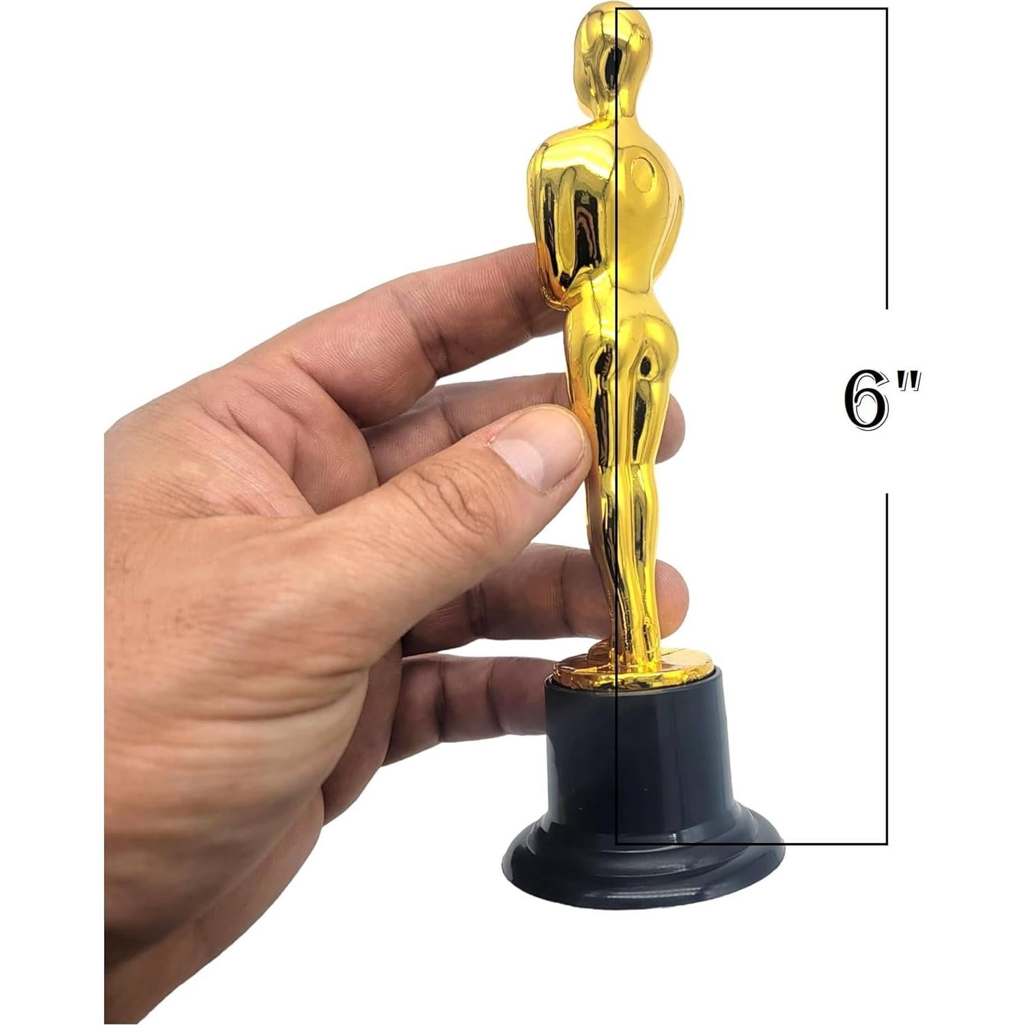 Trofeos de Premio de Oro Zugar Land - Paquete de 2, 15.24 cm
