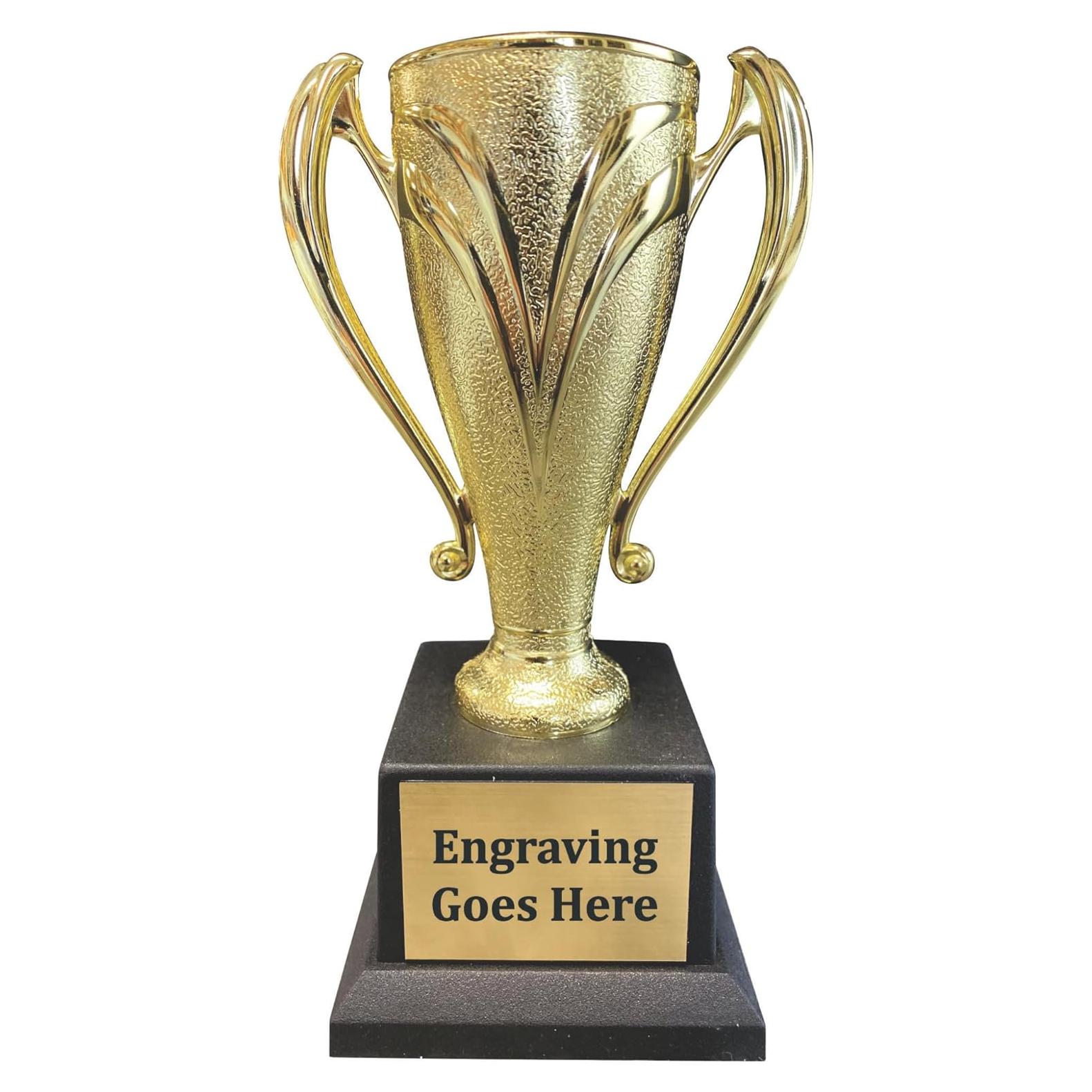 Trofeo Victory Gold Cup Personalizado - Trophy Outlet - Base Negra