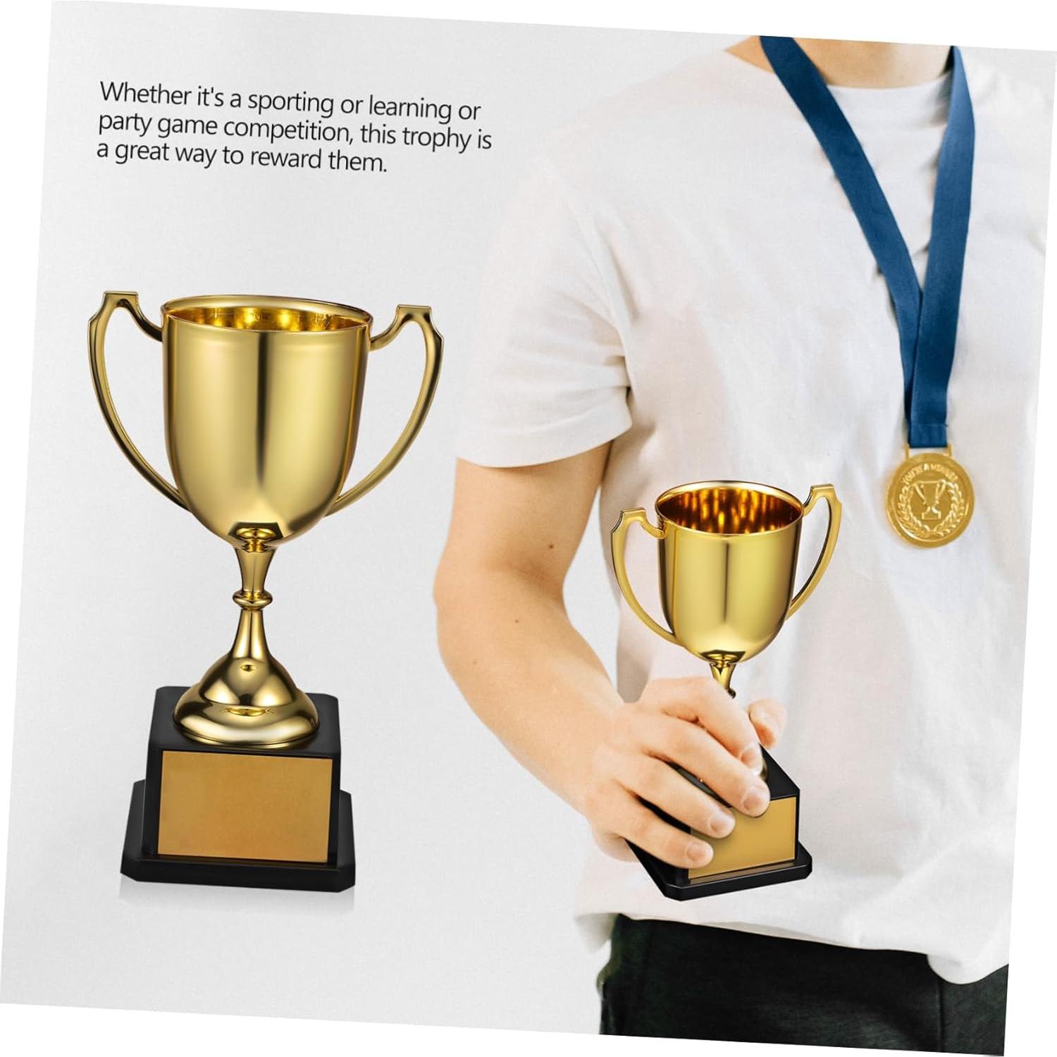 Trofeo de Plástico Veemoon 19 cm para Premios y Reconocimientos