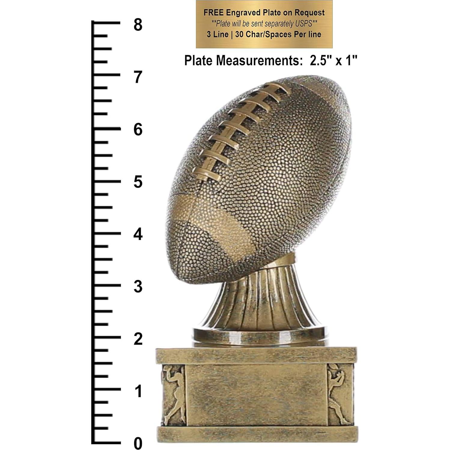 Trofeo de Fútbol Dorado Decade Awards 17.78 cm Personalizado