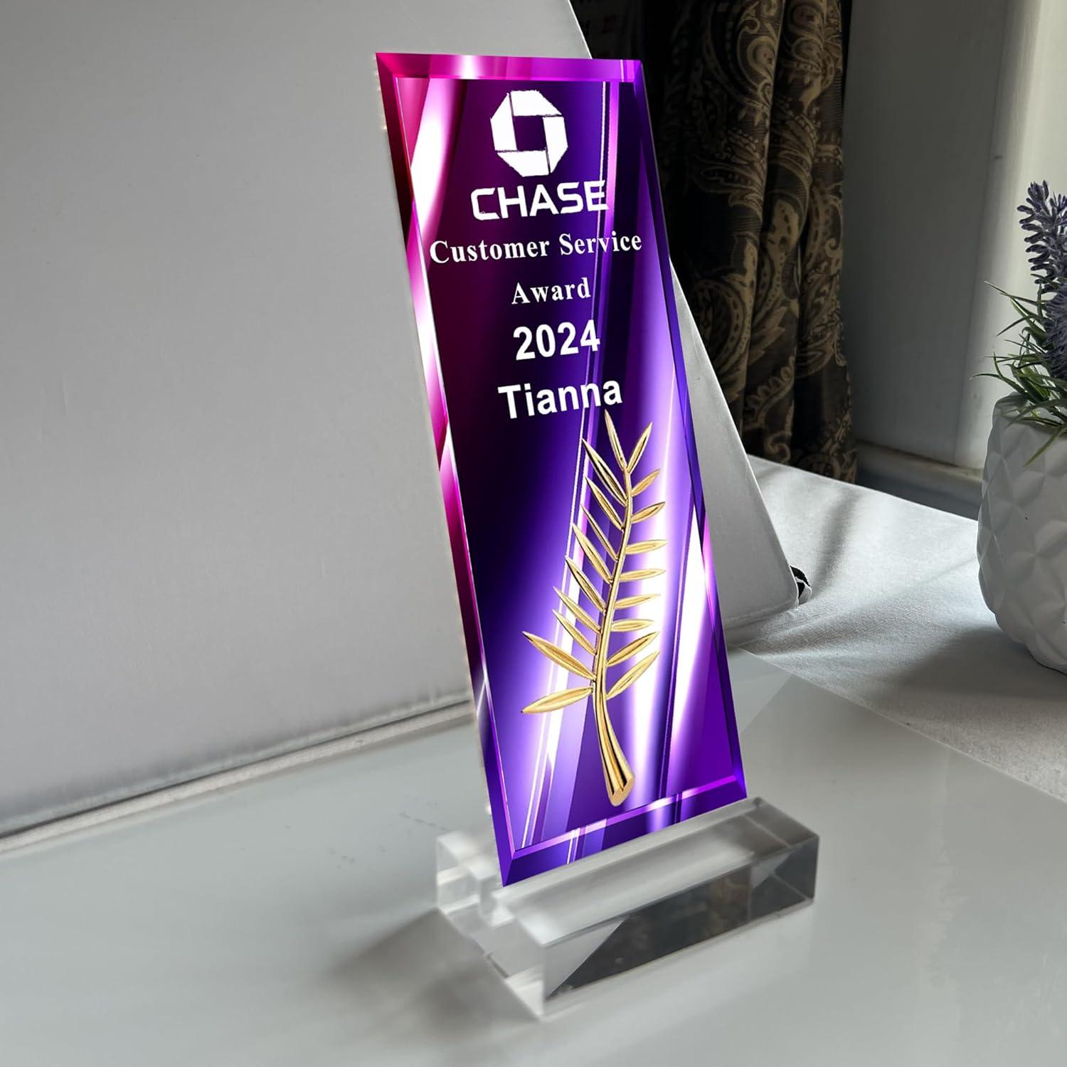 Trofeo Acrílico Personalizado Tina&Co - 20.32x7.62cm