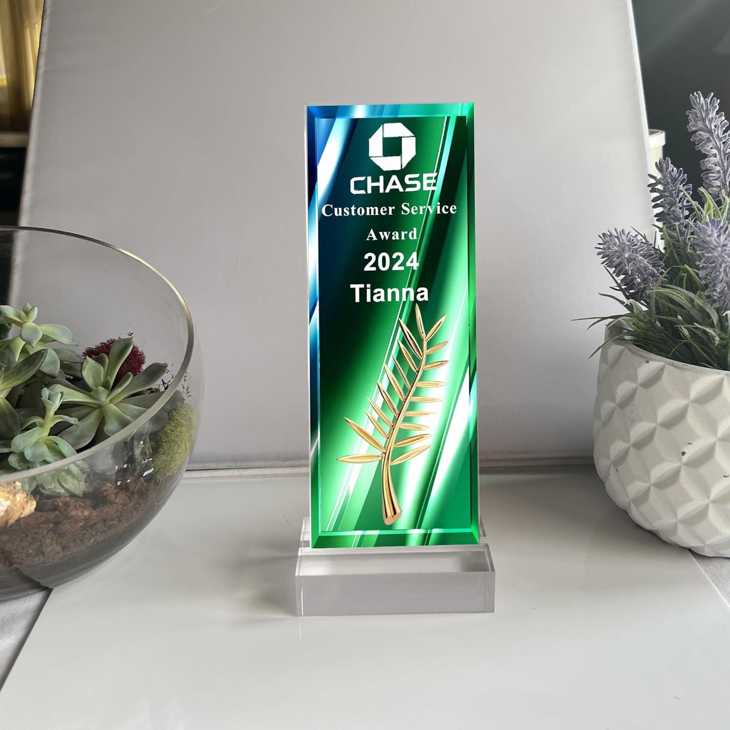 Trofeo Acrílico Personalizado Tina&Co - 20.32x7.62cm