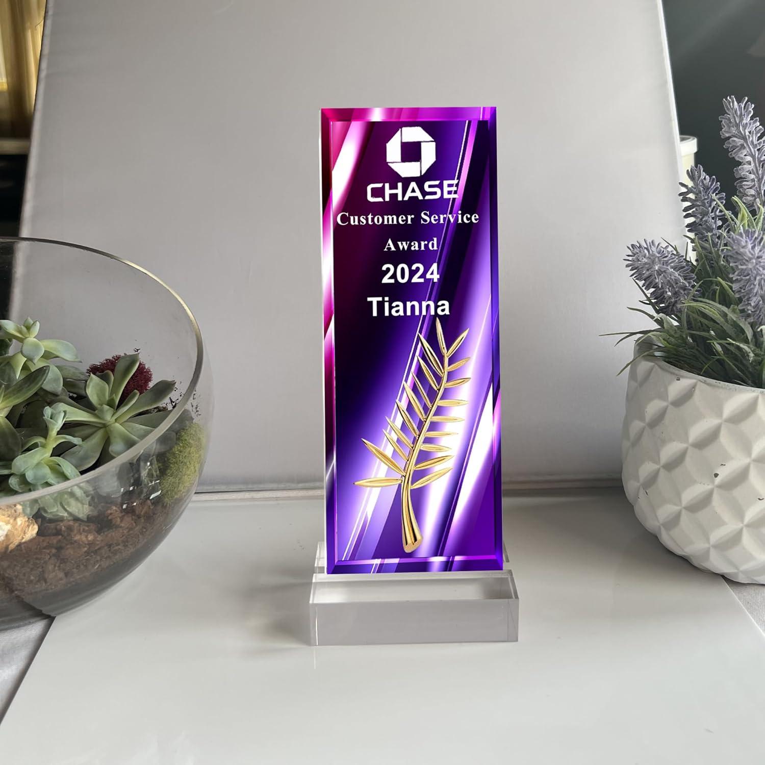 Trofeo Acrílico Personalizado Tina&Co - 20.32x7.62cm