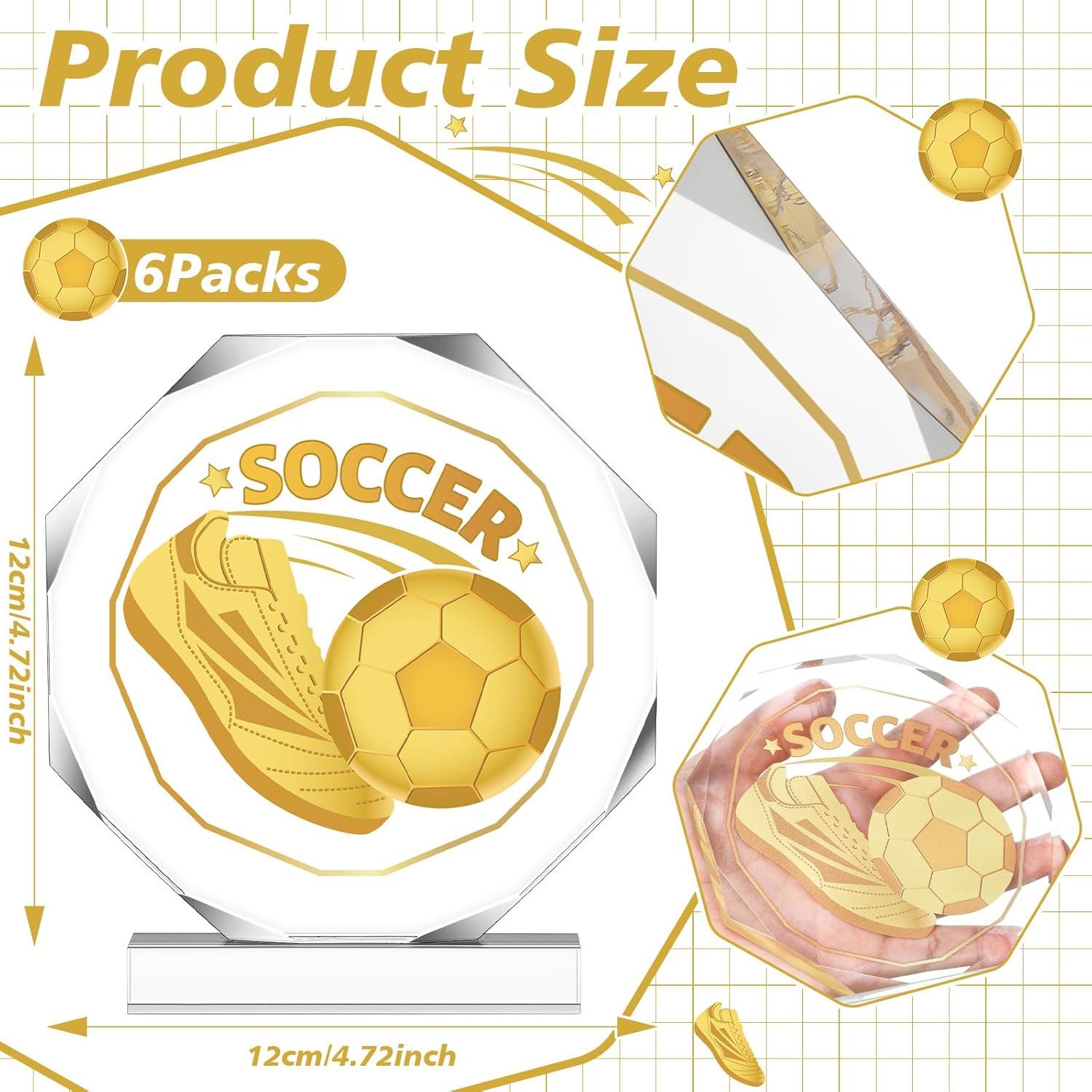 6 Medallas de Trofeo Deportivo Anglechic 12x12cm Acrílico